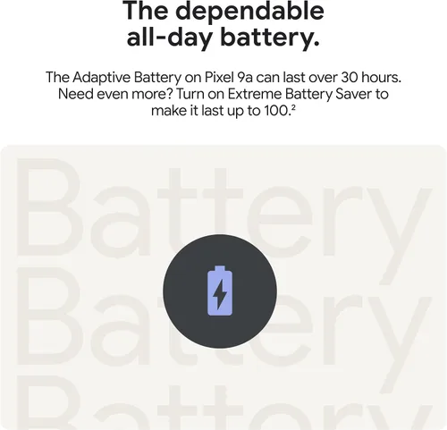 Vista 3 de Teléfono Android Google Pixel 9a con Gemini: teléfono desbloqueado con cámara increíble y edición de fotos con IA, batería para todo el día