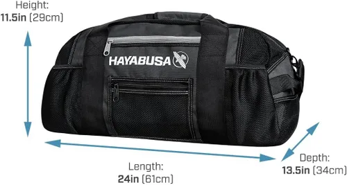 Vista 6 de Hayabusa Ryoko - Bolsa de malla para engranajes, color negro y gris, 70L