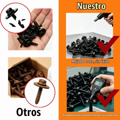 Vista 4 de Taiss 30 tornillos M4.2-0.056x0.787 in para protección contra salpicaduras compatibles con múltiples modelos bajo las marcas Ford y Chevrolet