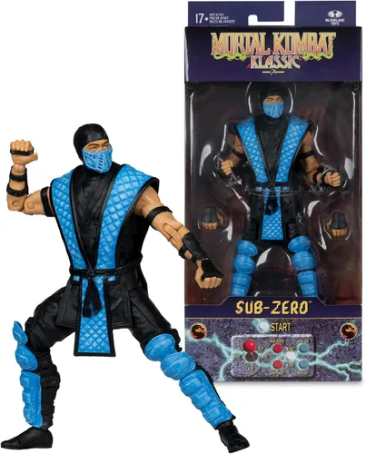 Vista 6 de McFarlane Toys - Figura de acción Mortal Kombat Klassic Sub-Zero de 7 pulgadas