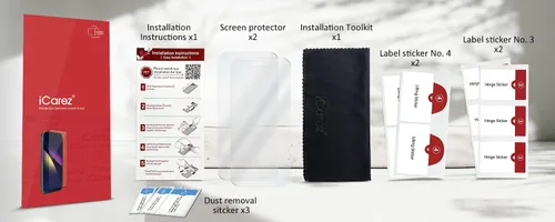 Vista 5 de iCarez Protector de pantalla mate antideslumbrante HD para iPhone 15 Plus de 6.7 pulgadas (paquete de 3) (compatible con fundas) de alta calidad