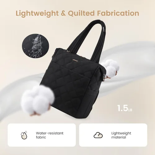 Vista 4 de LOVEVOOK Mochila para pañales, bolsa de pañales para mamá y papá con cambiador, bolsillos aislados, mochila ligera convertible para mamá con funda