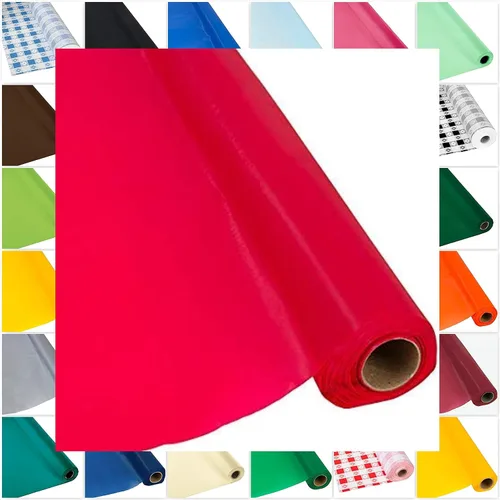 Vista 3 de DIY Craft - Rollo de plástico negro para mesa de banquete, 300 pies de largo (26 colores)