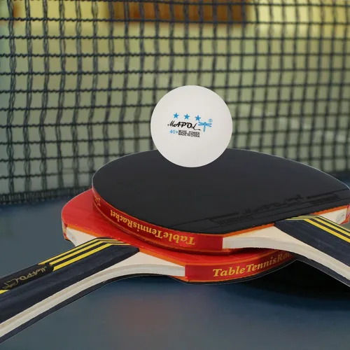 Vista 5 de Mapol - Pelotas de tenis de mesa (50 unidades, 3 estrellas), color blanco, pelotas premium para entrenamiento de ping pong