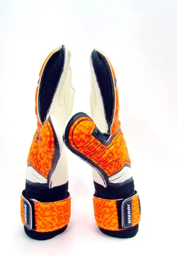 Vista 4 de Vizari Sion - Guantes de portero de fútbol para niños y adultos, material sintético, palma de látex alemana de 0.118 in, pulsera elástica ajustable