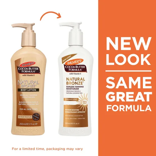 Vista 2 de Palmer's Loción corporal de bronce natural de fórmula de manteca de cacao, 8.5 onzas (paquete de 3)