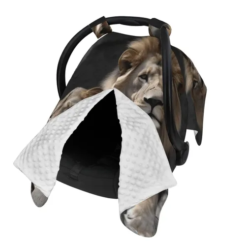 Vista 2 de Cubierta de toldo para asiento de automóvil para bebé, suave y transpirable, fundas de lactancia materna, multiuso, cochecito de bebé, regalo
