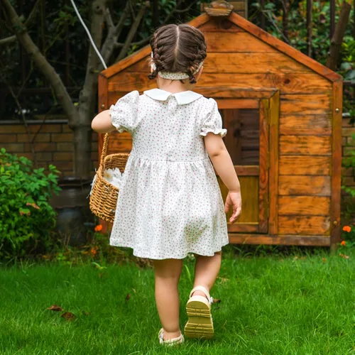 Vista 153 de pureborn Vestido de bebé niña 0-24 meses