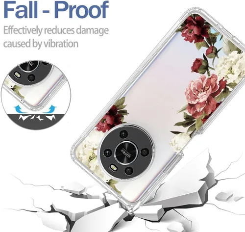 Vista 7 de Funda protectora de cuerpo completo para Honor X9 (4G/5G)/Honor X30/Honor Magic4 Lite con protector de pantalla de vidrio templado, bonito