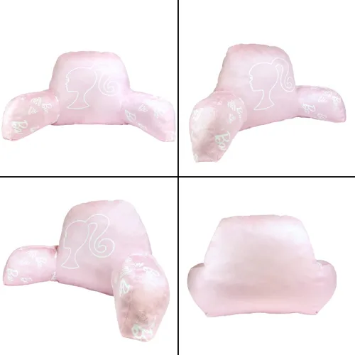 Vista 5 de Franco Movie Luxe - Almohada decorativa de felpa supersuave (producto oficial), 19 x 30 pulgadas, reposo en cama Barbie