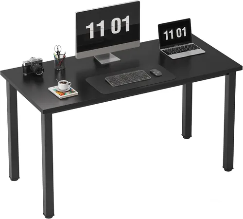 Vista 22 de Need Escritorio pequeño para computadora, mesa de escritura resistente de 31.5 pulgadas, estrecho, negro