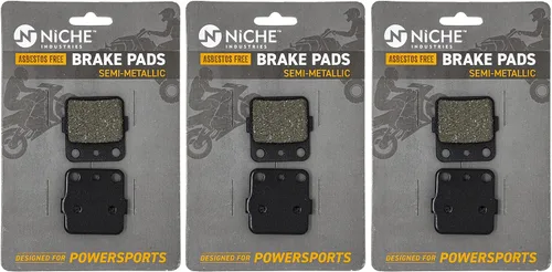 Vista 7 de NICHE Juego de pastillas de freno delanteras y traseras para Honda Sportrax 400 FourTrax 300 Blaster 200 YFM350 TRX420FE semimetálico