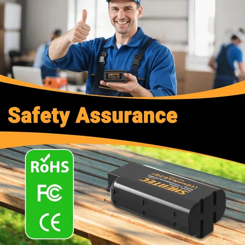Vista 6 de Shentec Paquete de 2 baterías de 7,4 V y 2,5 Ah compatibles con Paslode 902654