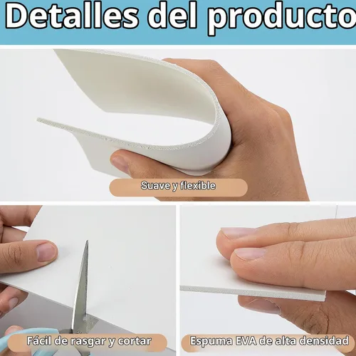 Vista 3 de codree 24 piezas de espuma de bordado de 0.118 pulgadas de grosor, hojas de espuma EVA de 6 x 9 pulgadas para manualidades, espuma de bordado 3D