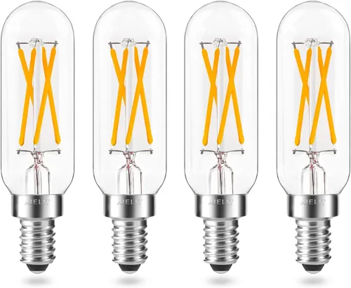 Vista 10 de Antique T8/T6/T25 LED Light Bulbs, 2 Watt(25W Equivalent), Warm White 2700K, E12 Small Candelabra Base, AIELIT Vintage Tube Edison Dimmable LED Bulb