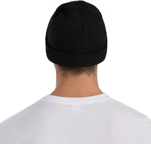 Vista 8 de Gorro de punto holgado con diseño de calavera y diseño de bandera canadiense, gorro de invierno