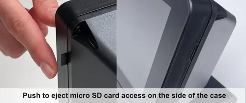 Vista 2 de SmartiPi Touch Pro 2 para Raspberry Pi 4 y 5 (pequeño, con acceso externo a tarjeta Micro SD)