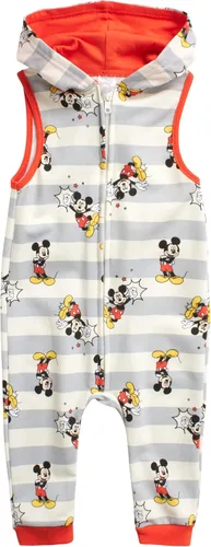 Vista 4 de Disney Mameluco de Mickey Mouse para bebés y niños, 2 piezas, sin mangas, overol y camiseta (0-24 meses)