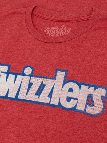 Vista 2 de Tee Luv Camisa retro Twizzlers Candy para hombre Rojo (Red Heather)