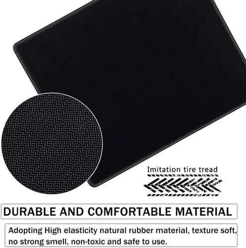 Vista 5 de SaiTech IT Paquete de 10 alfombrillas para mouse de 0.079 pulgadas con bordes cosidos, base de goma antideslizante, texturizadas e impermeables
