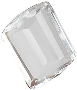 Vista 4 de GEMHUB Juego de 4 cuentas sueltas de topacio blanco de corte mixto de 200 unidades, Gema, Topacio artificial