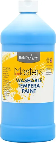 Vista 27 de Handy Art Little Masters - Pintura lavable, 16 onzas, color negro Bright & Mixable, High Opacity, Washable Colors for Classroom, Students, Kids