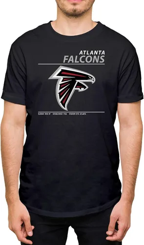 Vista 23 de Hybrid Sports NFL - Team Logo and Stats - Adult Unisex Short Sleeve Fan T-Shirt for Men and Women - Officially Licensed