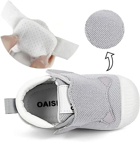 Vista 15 de OAISNIT Zapatos deportivos ligeros para bebés, niños y niñas, transpirables, antideslizantes, para primeros pasos