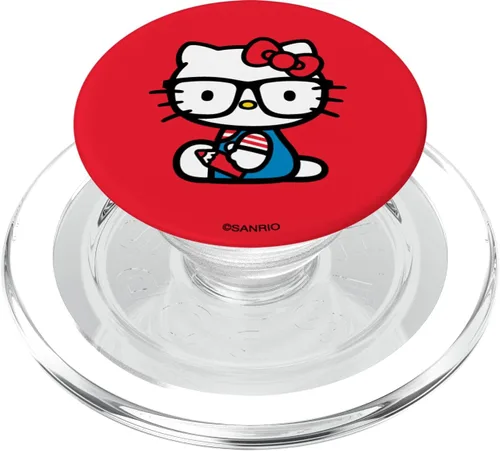 Vista 8 de Hello Kitty Nerd Glasses Classic - PopSockets - Soporte para teléfonos y tabletas
