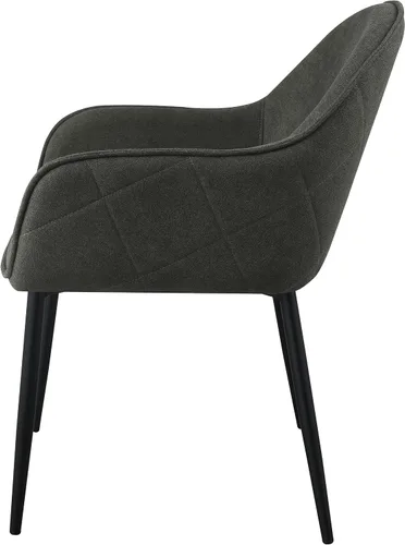 Vista 7 de Coaster Home Furnishings - Emma - Juego de 2 sillones de tela - Patrón de diamantes, asiento tapizado, brazos inclinados - Modernas - Comedor