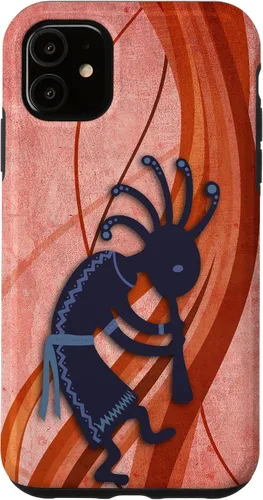 Vista 8 de Native American Kokopelli - Old School 2 - Fan Fun Case for iPhone 17