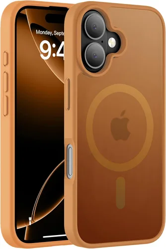 Vista 65 de Hualele - Funda magnética para iPhone 13 Pro, compatible con MagSafe, grado militar, a prueba de caídas, translúcida mate, parte trasera dura, borde