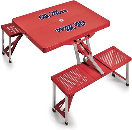 Vista 13 de PICNIC TIME NCAA North Carolina Tar Heels Folding Picnic Table - Camping Table - Outdoor Table with Umbrella Hole