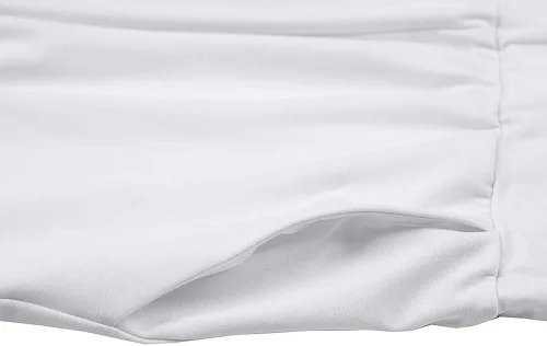 Vista 5 de VOIKERDR - Pantalones de trabajo largos, elásticos, pierna recta, cintura alta con cinturón, para mujer