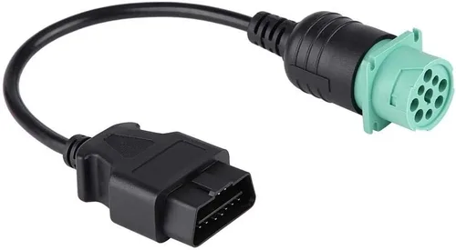 Vista 6 de Estink 9 Pin al adaptador de diagnóstico del camión del Pin OBD2 de 16, conector de Deutsch para el motor de Cummins