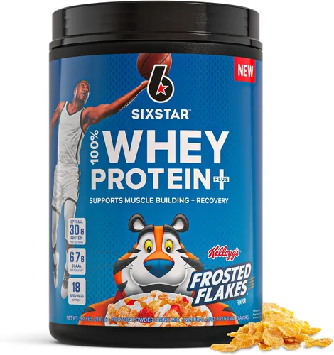 Vista 10 de Six Star Whey Protein Powder Plus - Fórmula de construcción muscular y recuperación con polvo aislado de suero de leche, BCAAs, 30g de proteína