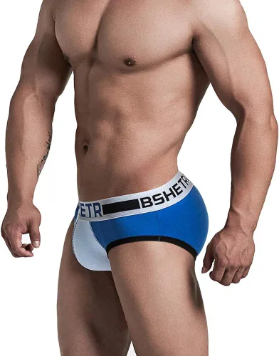 Vista 5 de Calzoncillos de algodón para hombre, de baja altura, multicolor, suave, paquete de 5