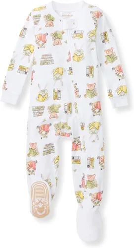 Vista 29 de Burt's Bees Baby Pijama para bebé niña, 100% algodón orgánico, pijama de una pieza, overol diagonal con cremallera, ajuste cómodo
