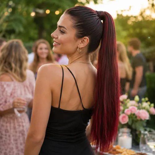 Vista 2 de CAISHA Extensiones de cabello de 30 pulgadas para trenzar mezcla marrón HEZ107