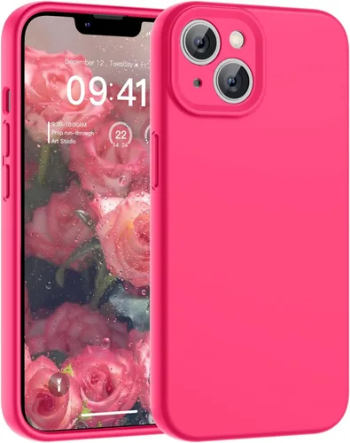Vista 43 de SUPFINE - Funda diseñada para iPhone 12, silicona líquida premium con [forro de microfibra suave antiarañazos][protección de cámara mejorada], funda