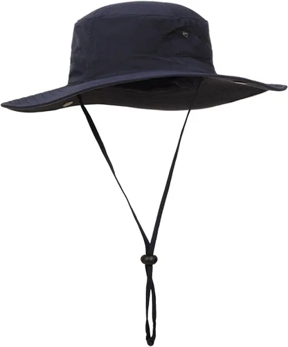 Vista 8 de Surblue Sombrero de sol de pesca de ala ancha para hombres y mujeres, protección solar a caqui
