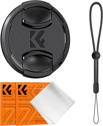 Vista 8 de K&F CONCEPT Cubierta de tapa de lente de 1.457 in, cubierta de lente Naranja
