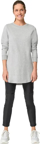 Vista 4 de ellos Sudadera tipo túnica con dobladillo de cola de camisa para mujer