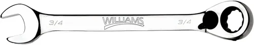 Vista 15 de Williams JHW1232RC - Llave de combinación de trinquete reversible de 12 puntos SAE, con acabado de cromo altamente pulido - 2,54 cm