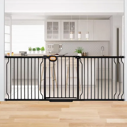 Vista 16 de owlie Pequeña puerta estrecha para bebé para escaleras, pasillos de 23.6-27.6 pulgadas de ancho, puerta de presión para niños, puerta para niños