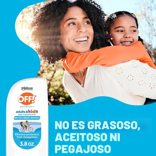Vista 4 de OFF! Loción repelente de insectos para adultos y niños, repelente de insectos de picaridina sin fragancia para protección diaria sin DEET contra
