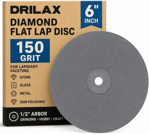 Vista 16 de Drilax Disco de regazo plano de diamante de 6 pulgadas, grano 80