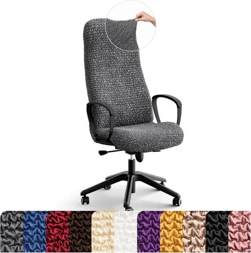 Vista 10 de PAULATO BY GA.I.CO. Funda elástica para silla de oficina y juegos, funda transpirable para sillón de computadora de escritorio con cremallera Rosa