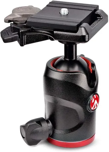 Vista 6 de Manfrotto Cabezal de bola central 490, para trípodes de cámara, cabezal de bola fluida para trípodes ergonómicos y funcionales, estabilizador