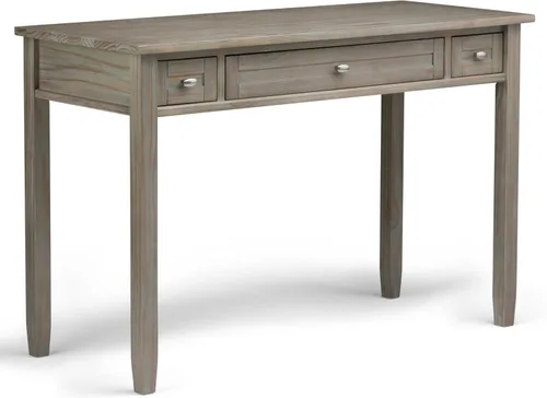 Vista 17 de SIMPLIHOME Warm Shaker - Juego de 2 piezas para oficina en casa, escritorio de madera maciza de 48 pulgadas Marrón castaño